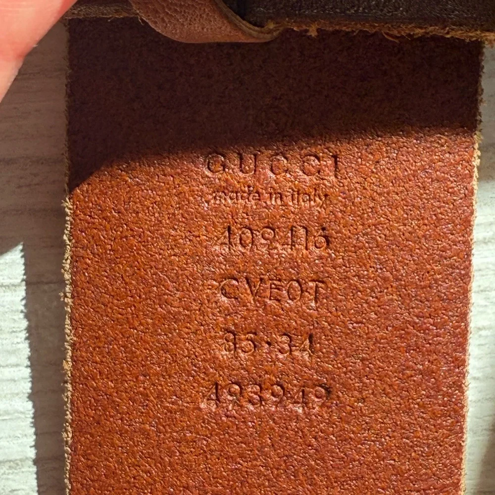 Authentic Brown Gucci Belt - Picture 3 of 4